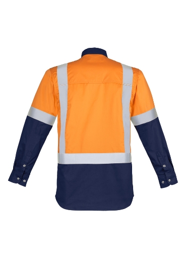 Picture of Syzmik, Mens Hi Vis Spliced Industrial L/S Shirt - Shoulder Taped